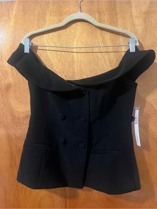 Aqua Tops - Aqua Black Tailored Blazer